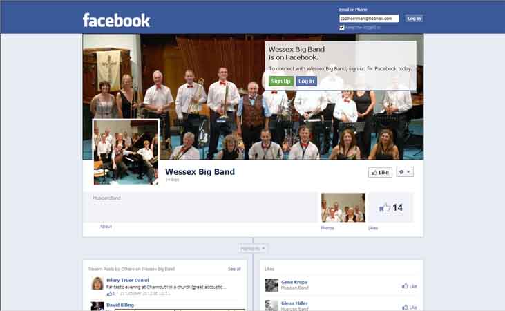 Follow Wessex Big Band on Facebook........
